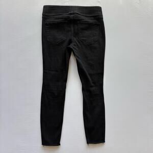 Old Navy Rockstar Black Jegging Jeans Mid Rise Distressed Skinny size 8 FLAW